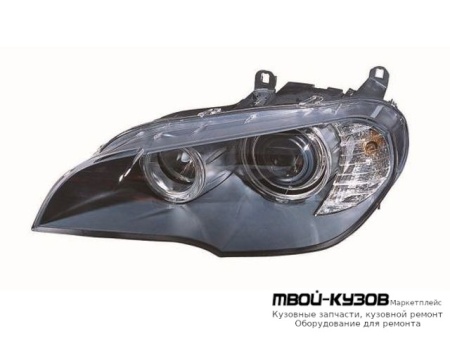 ФАРА ЛЕВАЯ СТОРОНА ЛИНЗОВАННАЯ С КОРРЕКТОР (DEPO) для BMW E70 X5 (2007-)