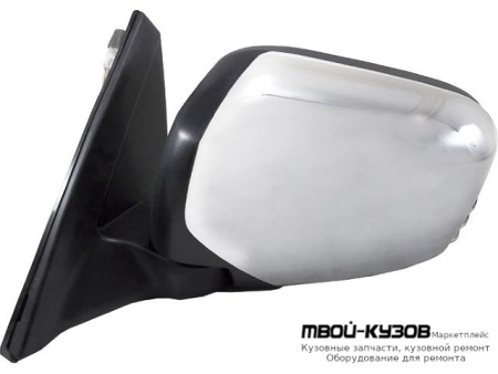 ЗЕРКАЛО ЛЕВАЯ СТОРОНА ЭЛЕКТР С ПОДОГРЕВОМ АВТОСКЛАДЫВ (CONVEX) КРЫШК ХРОМ (ТАЙВАНЬ) для Mitsubishi L200 (2005-), Mitsubishi PAJERO SPORT (2009-)