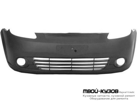 БАМПЕР ПЕРЕДНИЙ С ОТВЕРСТИЯМИ ПОД ПРОТИВОТУМАННЫЕ ФАРЫ (ТАЙВАНЬ) для Chevrolet SPARK (2005-)