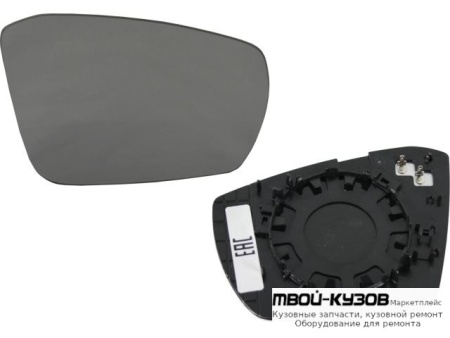 СТЕКЛО ЗЕРКАЛА ПРАВАЯ СТОРОНА С ПОДОГРЕВОМ (КИТАЙ) для Skoda OCTAVIA (2013-2017)