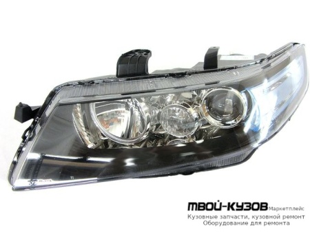 ФАРА ЛЕВАЯ СТОРОНА ПОД КОРРЕКТОР ВНУТРИ (DEPO) ЧЁРНЫЙ для Honda ACCORD CL / CM (02.2003-) ЕВРОПА