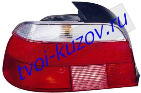E39 ФОНАРЬ задний внешний левый красный-БЕЛ