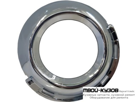 РЕШЕТКА БАМПЕРА ПЕРЕДНИЙ ПРАВАЯ СТОРОНА С ОТВЕРСТИЯМИ ПОД ПРОТИВОТУМАННЫЕ ФАРЫ ХРОМ (АРГЕНТИНА) для Peugeot 307 (2005-)