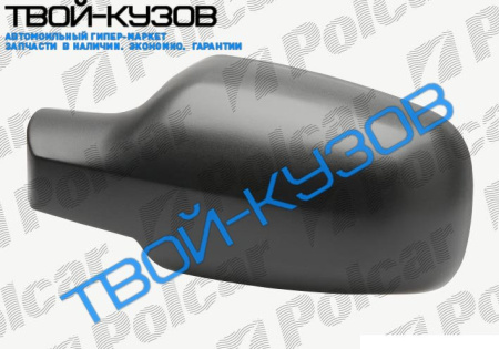 MEGANE II 03- НАКЛАДКА ЗЕРКАЛА R ЧЁРНАЯ