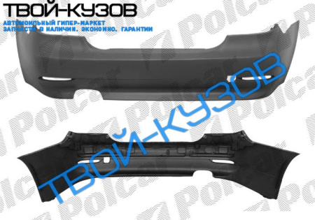 5 E60/E61 03-07 БАМПЕР ЗАДНИЙ ГРУНТ. (СЕДАН)