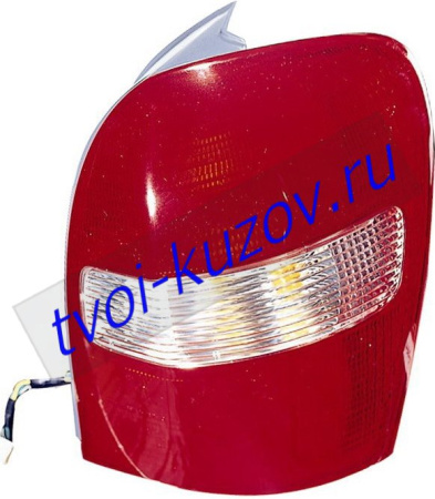 323 (323F) ФОНАРЬ задний внешний правый (УНИВЕРСАЛ) красно-белый