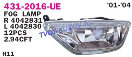 ФАРА ПРОТИВОТУМАННАЯ правая  - для FORD FOCUS