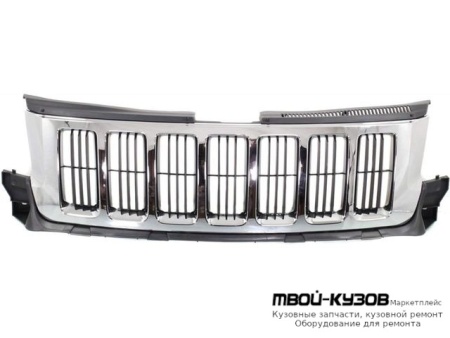 РЕШЕТКА РАДИАТОРА С ХРОМ МОЛДИНГ ТЕМНО-СЕРЫЙ (КИТАЙ) для Jeep GRAND CHEROKEE (2010-)