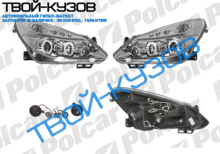 CORSA 06- ФАРЫ АНГЕЛЬСКИЕ ГЛАЗКИ ХРОМ ТЮНИНГ КОМПЛЕКТ