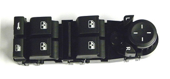 Блок управления зеркалами и стеклоподъемн.(4-х клав) ВАЗ-2170 Люкс (ИТЭЛМА) 2170-3763080-00