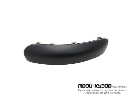 МОЛДИНГ БАМПЕРА ПЕРЕДНИЙ ЛЕВАЯ СТОРОНА ЧЁРНЫЙ (ТАЙВАНЬ) для Citroen C3 (05.2002 - 10.2005) (11.2005-)