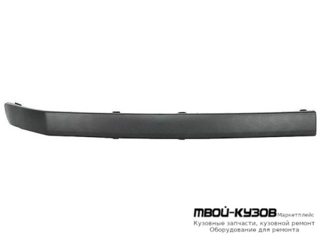 МОЛДИНГ БАМПЕРА ПЕРЕДНИЙ ПРАВАЯ СТОРОНА ЧЁРНЫЙ (ТАЙВАНЬ) для Skoda FABIA (01.2000 - 2006)