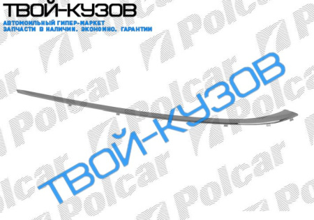 7 E38 04.94-12.01 МОЛДИНГ ЗАДНЕГО БАМПЕРА ПРАВЫЙ, ХРОМ