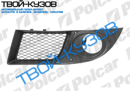 DOBLO 06- РЕШЕТКА В ПЕРЕДНИЙ БАМПЕР ПРАВАЯ С ОТВ.ПОД П/Т