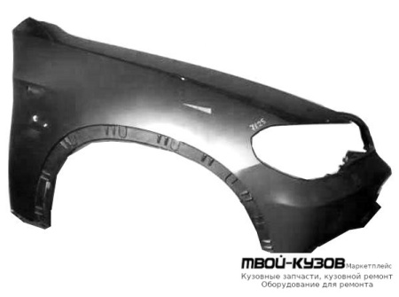 КРЫЛО ПЕРЕДНИЙ ПРАВАЯ СТОРОНА С ОТВ П/ОМЫВАТЕЛЬ (ТАЙВАНЬ) для BMW E70 X5 (2007-)