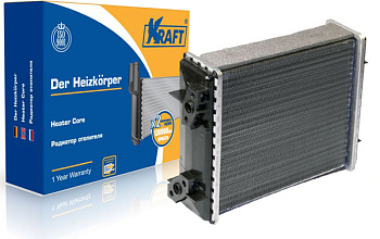 Радиатор отопителя ВАЗ-2106 алюминиевый (широкий) (KRAFT) КТ 104002