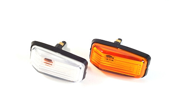 Повторитель поворота ВАЗ-2106 желтый (Рекардо) в сборе (в уп.)