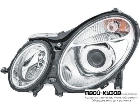ФАРА ЛЕВАЯ СТОРОНА С КОРРЕКТОР ЛИНЗОВАННАЯ (DEPO) для Mercedes W211 (07.2002-)