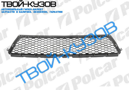 SANDERO 08-РЕШЕТКА В ПЕРЕДНЕМ БАМПЕРЕ ЦЕНТРАЛЬНАЯ