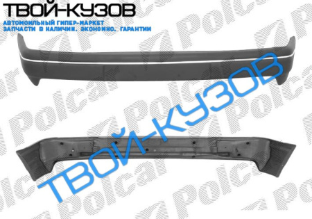 FIESTA 89-96 БАМПЕР ПЕРЕДНИЙ ЧЕРНЫЙ С ХРОМ МОЛДИНГОМ