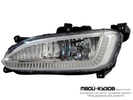 ФАРА ПРОТИВОТУМАННАЯ ЛЕВАЯ СТОРОНА С ДИОД (КИТАЙ) для Hyundai SANTA FE (2012-)