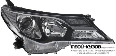 ФАРА ПРАВАЯ СТОРОНА БЕЗ ДИОД ПОД КОРРЕКТОР (КИТАЙ) для Toyota RAV4 (2013-)