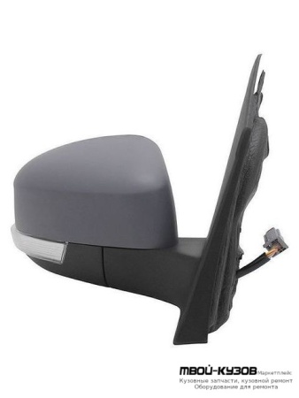 ЗЕРКАЛО ПРАВАЯ СТОРОНА ЭЛЕКТР С ПОДОГРЕВОМ УКАЗАТЕЛЬ ПОВОРОТА , ПОДСВЕТ (ASPHERICAL) ГРУНТ (ТАЙВАНЬ) для Ford FOCUS (2008-2010)