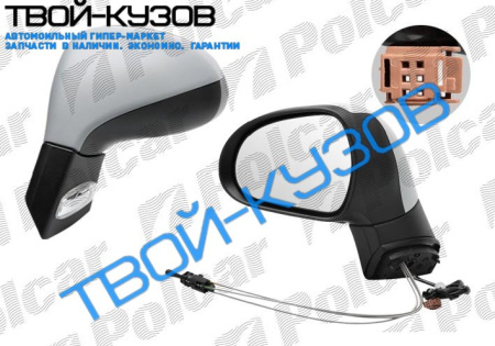 207 06- ЗЕРКАЛО ПРАВОЕ МЕХАНИЧЕСКОЕ С ПОВТОР.