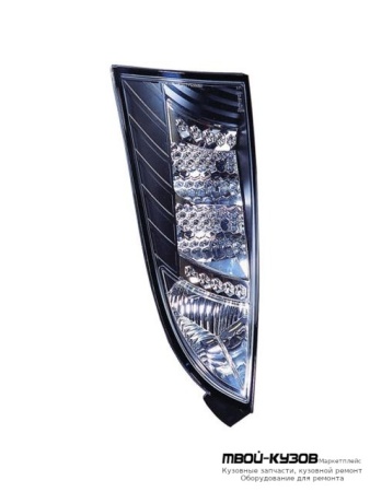 ФОНАРЬ ЗАДНИЙ ВНЕШНИЙ ЛЕВАЯ + ПРАВАЯ (КОМПЛЕКТ) ТЮНИНГ (ХЭТЧБЭК) С ДИОД ПРОЗРАЧНЫЙ (SONAR) ВНУТРИ ЧЁРНЫЙ-ХРОМ для Ford FOCUS (11.1998 - 10.2001) (11.2001-)