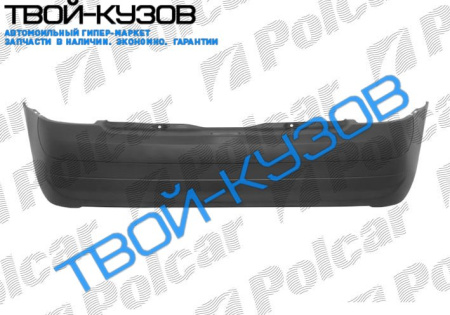 CLIO 01- БАМПЕР ЗАДНИЙ С НАКЛАДКОЙ  H/B