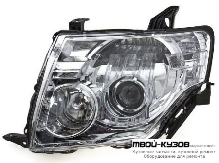 ФАРА ЛЕВАЯ СТОРОНА ПОД КОРРЕКТОР (КСЕНОН) (DEPO) для Mitsubishi PAJERO / MONTERO (2007-)