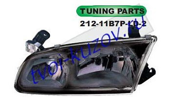 camry фары левая+правая (комплект) (только механический корректор) тюнинг прозрач внутри черн 212-11B7P-LD-2