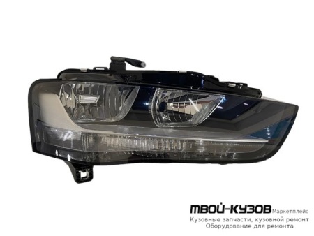 ФАРА ПРАВАЯ СТОРОНА С КОРРЕКТОР ВНУТРИ ЧЁРНЫЙ (DEPO) для Audi A4 (2012-2015)