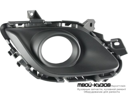 РЕШЕТКА БАМПЕРА ПЕРЕДНИЙ ЛЕВАЯ СТОРОНА С ОТВЕРСТИЯМИ ПОД ПРОТИВОТУМАННЫЕ ФАРЫ (ТАЙВАНЬ) для Mazda 6 (2013-)