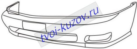 B14 (GLE, GXE, SE, XE) БАМПЕР передний загрунтов. (под покраску)