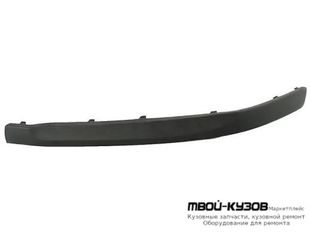 МОЛДИНГ БАМПЕРА ПЕРЕДНИЙ ЛЕВАЯ СТОРОНА ЧЁРНЫЙ (ТАЙВАНЬ) для Skoda OCTAVIA (2004-2008)