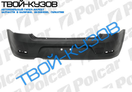 LOGAN 01.09- БАМПЕР ЗАДНИЙ ПОД ПОКРАСКУ, НЕГРУНТОВАННЫЙ