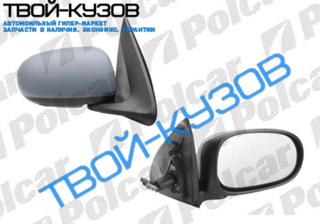ALMERA 0300-1202 ЗЕРКАЛО R ЭЛЕКТ., ПОД ПОКРАСКУ, ВЫПУКЛОЕ, ХРОМ