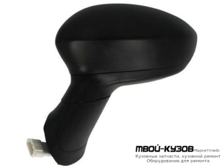 ЗЕРКАЛО ЛЕВАЯ СТОРОНА ЭЛЕКТР С ПОДОГРЕВОМ , ТЕМПЕР ДАТЧИК , ГРУНТ (CONVEX) (ТАЙВАНЬ) для Fiat GRANDE PUNTO (2005-)