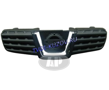 РЕШЕТКА с хром молдингом мат/серая  - для NISSAN QUASHQAI