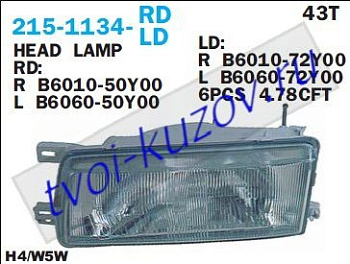 b13 фара левая 215-1134L-LD