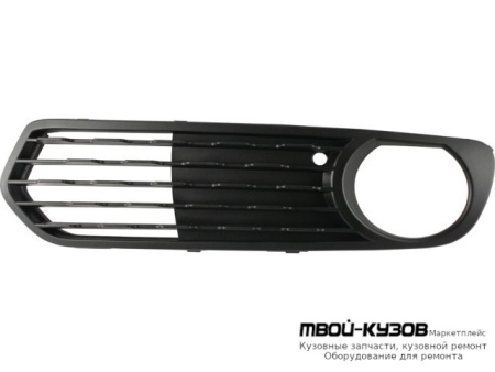 РЕШЕТКА БАМПЕРА ПЕРЕДНИЙ ЛЕВАЯ СТОРОНА С ОТВЕРСТИЯМИ ПОД ПРОТИВОТУМАННЫЕ ФАРЫ (DEPO) для BMW F20 / F21 1 series (2011-)