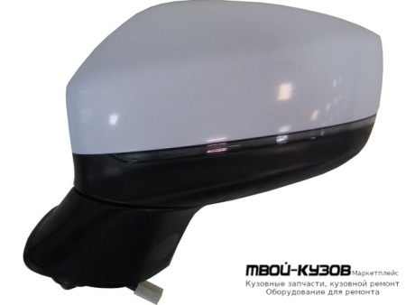 ЗЕРКАЛО ЛЕВАЯ СТОРОНА ЭЛЕКТР С ПОДОГРЕВОМ , УКАЗАТЕЛЬ ПОВОРОТА , АВТОСКЛАДЫВ , СИГНАЛ СЛЕПЫХ ЗОН 9 КОНТ (КИТАЙ) для Mazda CX5 (2017-)