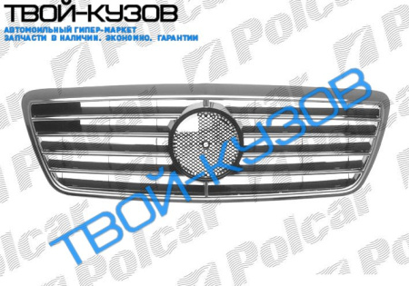 W210,E, 99- РЕШЕТКА 9 МОЛДИНГОВ КАРБОН