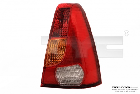 ФОНАРЬ ПРАВЫЙ КРАСНО-ЖЕЛТЫЙ для LOGAN