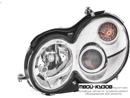 ФАРА ЛЕВАЯ СТОРОНА (КСЕНОН) ЛИНЗОВАННАЯ С КОРРЕКТОР (DEPO) для Mercedes W209 CLK (2003-)