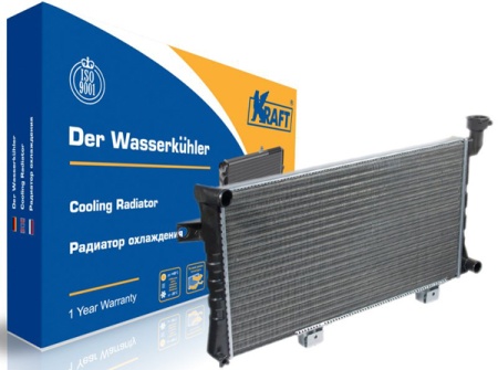 Радиатор охлаждения ВАЗ-21214 инжектор алюминиевый (KRAFT) КТ 104014