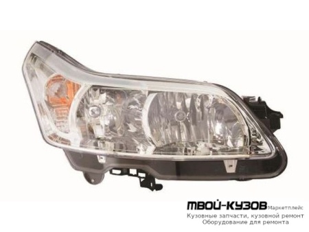ФАРА ПРАВАЯ СТОРОНА С КОРРЕКТОР (DEPO) для Citroen C4 (11.2004-) PICASSO (2006-)