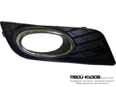 РЕШЕТКА БАМПЕРА ПЕРЕДНИЙ ЛЕВАЯ СТОРОНА С ОТВЕРСТИЯМИ ПОД ПРОТИВОТУМАННЫЕ ФАРЫ (СЕДАН) (КИТАЙ) для Honda CIVIC (2012-) СЕДАН