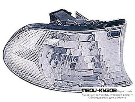 УКАЗ.ПОВОРОТА УГЛОВОЙ ПРАВАЯ СТОРОНА (DEPO) БЕЛЫЙ для BMW E38 (06.1994 - 08.1998) (09.1998 - 2002)